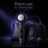 Ventilator de Mana Fara Lame, Ultra-Compact, cu Racire Instanta in 3 Trepte, Reglaj Fin in 100 Niveluri, Motor 14000 RPM, Display Digital, Baterie 4000 mAh, USB-C, Negru