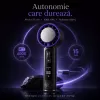 Ventilator de Mana Fara Lame, Ultra-Compact, cu Racire Instanta in 3 Trepte, Reglaj Fin in 100 Niveluri, Motor 14000 RPM, Display Digital, Baterie 4000 mAh, USB-C, Negru