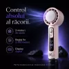 Ventilator de Mana Fara Lame, Ultra-Compact, cu Racire Instanta in 3 Trepte, Reglaj Fin in 100 Niveluri, Motor 14000 RPM, Display Digital, Baterie 4000 mAh, USB-C, Roz