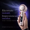 Ventilator de Mana Fara Lame, Ultra-Compact, cu Racire Instanta in 3 Trepte, Reglaj Fin in 100 Niveluri, Motor 14000 RPM, Display Digital, Baterie 4000 mAh, USB-C, Roz