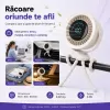 Ventilator portabil Silentios, Baterie 3000 mAh, Ultra-Compact, Trepied in stil caracatita cu picioare flexibile, Reglaj rapid, Afisaj Digital, USB-C, Negru, EL02-A