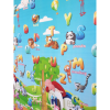 Covoras de joaca termoizolant cu doua fete, Litere si Animalute Simpatice, 180 x 200 x 0.8 cm