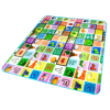 Covoras de joaca termoizolant cu doua fete, Litere si Animalute Simpatice, 180 x 200 x 0.8 cm