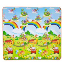 Covoras de joaca termoizolant cu doua fete, Colorat, 180 x 200 x 0.8 CM