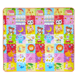 Covoras de joaca termoizolant cu doua fete, Colorat, 180 x 200 x 0.8 CM