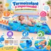 Covoras de joaca pentru bebelusi si copii, moale, hipoalergenic, reversibil, multicolor, potrivit pentru interior si exterior