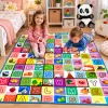 Covoras de joaca pentru bebelusi si copii, moale, hipoalergenic, reversibil, multicolor, potrivit pentru interior si exterior