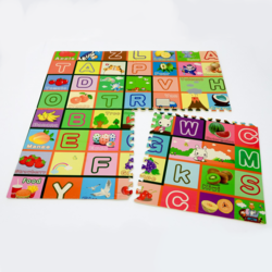 Covor de joaca puzzle pentru copii din spuma EVA, 60 x 60 cm, 4 piese - Litere
