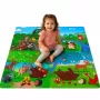 Covoras Puzzle din Spuma EVA de joaca pentru copii, 60 x 60 cm, 4 piese - Lumea animalelor