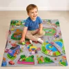 Covoras Puzzle din Spuma EVA de joaca pentru copii, 60 x 60 cm, 4 piese - Oraselul Vesel