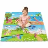 Covoras Puzzle din Spuma EVA de joaca pentru copii, 60 x 60 cm, 4 piese - Ponei