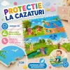 Covoras Puzzle din Spuma EVA de joaca pentru copii, 60 x 60 cm, 4 piese - Ponei