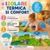 Covoras Puzzle din Spuma EVA de joaca pentru copii, 60 x 60 cm, 4 piese - Ponei