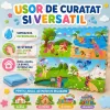 Covoras Puzzle din Spuma EVA de joaca pentru copii, 60 x 60 cm, 4 piese - Ponei