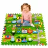 Covoras Puzzle din Spuma EVA de joaca pentru copii, 60 x 60 cm, 4 piese - Traseu
