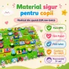 Covoras Puzzle din Spuma EVA de joaca pentru copii, 60 x 60 cm, 4 piese - Traseu
