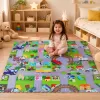 Covoras Puzzle din Spuma EVA de joaca pentru copii, 60 x 60 cm, 4 piese - Urban