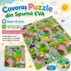 Covoras Puzzle din Spuma EVA de joaca pentru copii, 60 x 60 cm, 4 piese - Urban