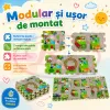 Covoras Puzzle din Spuma EVA de joaca pentru copii, 60 x 60 cm, 4 piese - Urban