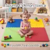 Covoras Puzzle din Spuma EVA de joaca pentru copii, 60 x 60 cm, 4 piese - Culori