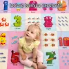 Covoras Puzzle din Spuma EVA de joaca pentru copii, 60 x 60 cm, 4 piese - Numere