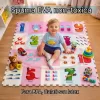 Covoras Puzzle din Spuma EVA de joaca pentru copii, 60 x 60 cm, 4 piese - Numere