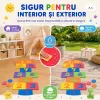 Set sotron din spuma EVA pentru copii, cu cifre, culori si placi puzzle moi