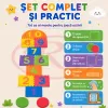 Set sotron din spuma EVA pentru copii, cu cifre, culori si placi puzzle moi