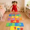 Set sotron din spuma EVA pentru copii, cu cifre, culori si placi puzzle moi