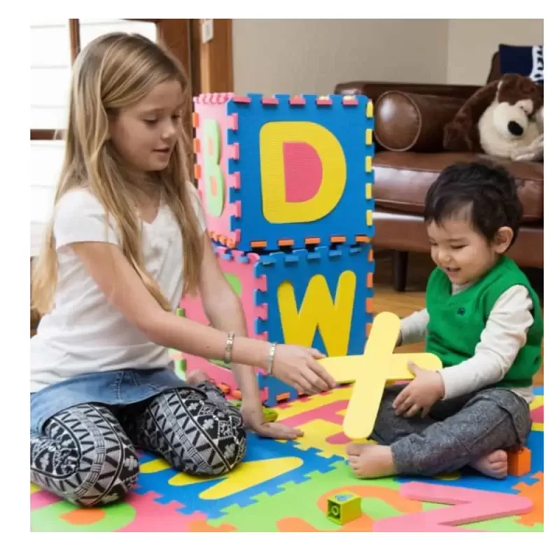 Covor puzzle termic si educativ cu literele alfabetului 26 piese A-Z
