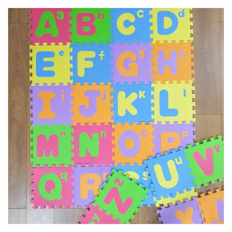 Covor puzzle termic si educativ cu literele alfabetului 26 piese A-Z
