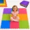 Covoras puzzle RCO pentru copii, EVA, design multicolor, 9 piese, 90 x 90 cm