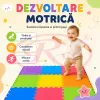 Covoras puzzle multicolor pentru copii din spuma EVA, 9 piese, dimensiune totala 90x90 cm