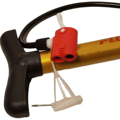 Pompa aer manuala marca FLOTT cu furtun 40 cm si suport picior
