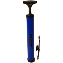 Pompa aer manuala marca FLOTT cu furtun 12 cm, Albastru