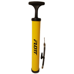 Pompa aer manuala marca FLOTT cu furtun 12 cm, Galben