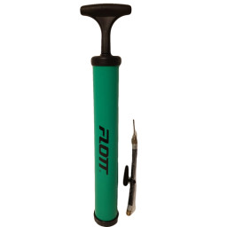 Pompa aer manuala marca FLOTT cu furtun 12 cm, Verde