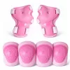 Set 6 protectii role/skateboard pentru copii, Roz