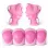 Set 6 protectii role/skateboard pentru copii, Roz