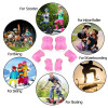 Set 3 protectii role/skateboard pentru copii, Roz