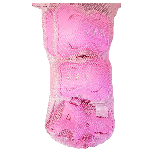 Set 3 protectii role/skateboard pentru copii, Roz