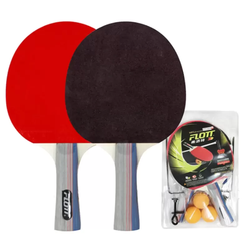 Set palete tenis de masa cu 3 mingi + fileu FLOTT