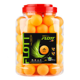 Set 60 mingi de ping pong in borcan de plastic FLOTT