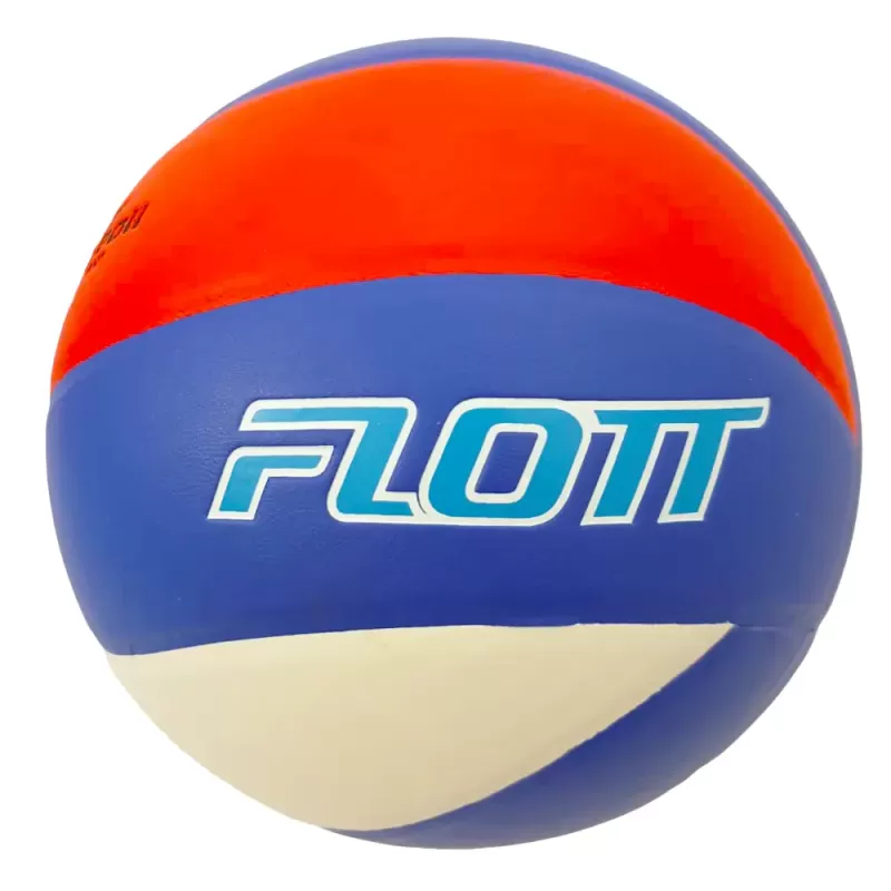 Minge volei FLOTT, marime 5, PVC Laminat, 8 panouri colorate, Albastru