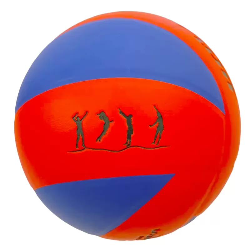 Minge volei FLOTT, marime 5, PVC Laminat, 8 panouri colorate, Rosu
