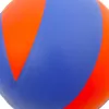 Minge volei FLOTT, marime 5, PVC Laminat, 8 panouri colorate, Rosu