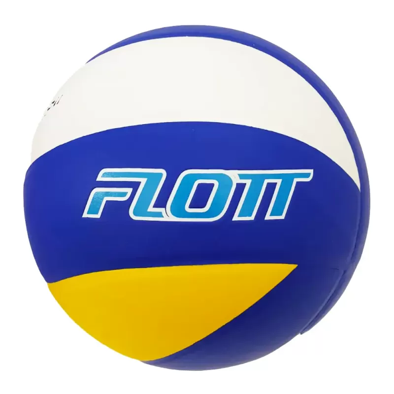 Minge volei FLOTT, marime 5, PVC Laminat, 8 panouri colorate, Galben