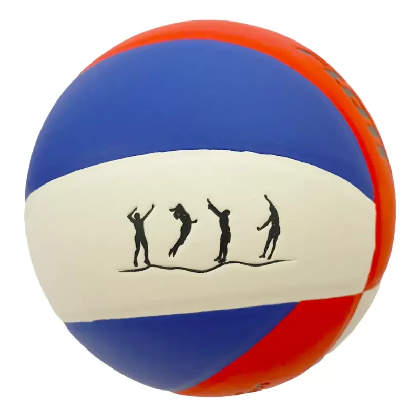 Minge volei FLOTT, marime 5, PVC Laminat, 8 panouri colorate, Albastru
