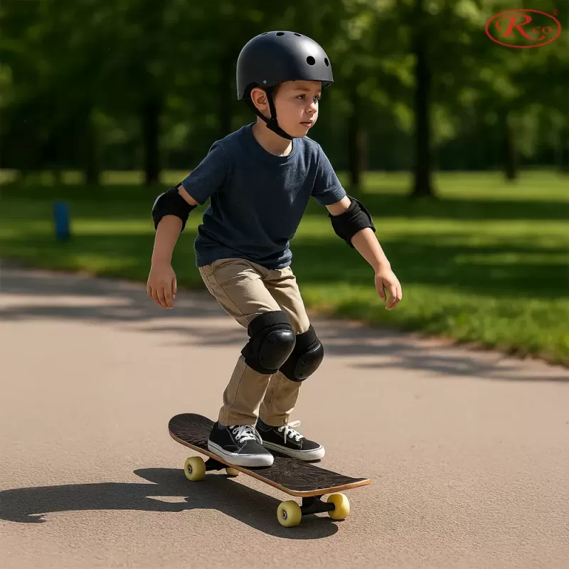 Skateboard din lemn RCO, Negru Graffiti