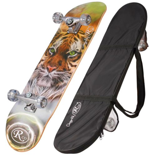 Skateboard din lemn cu husa RCO, Lion